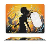 Tappetino Scrivania Musica da Ballo Pulire Desk Mat Portatile Mouse Mat per Mac Computer Portatile Laptop 25X30Cm