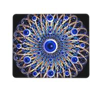 Tappetino Scrivania Ornamento Greco Mati Mataki Matiasma Malocchio Bordi Cuciti Desk Mat Grande Mouse Mat per Laptop Pc Ufficio 25X30Cm