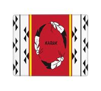 Tappetino Scrivania Segnala La tribù Karuk della California Bordi Cuciti Mouse Mat Portatile Mouse Pad per Computer Portatile Pc Laptop 25X30Cm