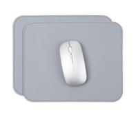 Tappetino scrivania Tappetino for mouse in pelle con bordo cucito for computer portatile Design personalizzato for ufficio per l'Ufficio e la Casa(2pcs Light blue)