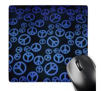 Tappetino Scrivania Un Mucchio di Diversi Segni di Pace Blu Multifunzione Desk Mat Grande Mouse Mat per Computer Gaming Pc 25X30Cm