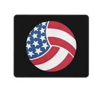 Tappetino Scrivania USA Flag Volleyball Antiscivolo Tappetino Mouse Gaming Lavabile Accessori Gaming per Laptop Sensori da Gioco Computer 10X12In