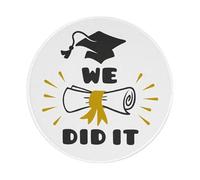 Tappetino Scrivania We Did It Retro Graduation 6 Tappetino per Mouse Piccolo Mousepad Morbido Mouse Pad per Computer Pc Gaming 20X20 Cm