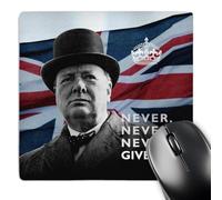 Tappetino Scrivania Winston Churchill Non Mollare Mai Multifunzione Desk Mat Waterproof Mouse Mat per Laptop Gaming Computer 25X30Cm