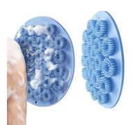 Tappetino Scrub Plantare 2 Pezzi Cuscinetto Detergente Bagno | Piastra Scrub Massaggiante Per Piedi E Schiena Da Doccia Per Piedi Parete Bagno Massaggio Pulizia Della Pelle E Spa Corpo