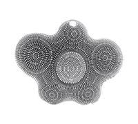 Tappetino Scrubber Per Piedi In Silicone - Cuscinetto Massaggiante Per Doccia Da 14,17 Pollici | Spazzola Di Aspirazione Antiscivolo 3 Parole - Setole Lunghe Esfolia La Pelle Migliora La Circolazione