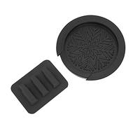 Tappetino silenziatore per chitarra e copertura del foro di emissione, silenziatore in silicone per la pratica della chitarra per suonare in silenzio, buffer nero per il foro di
