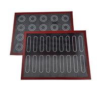 tappetino silicone forno, 2 Pezzi Tappetino Microforato per Forno, Antiaderente Resistente al Calore Tappetino Forno Silicone, carta forno riutilizzabile e sono un aiuto indispensabile in cucina