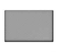 Tappetino sotto il lavello in silicone per lavello da cucina, vassoio di protezione non assorbente, per armadietti, pavimenti, anti-perdite, facile da pulire, grigio, 86 x 56 cm (71 x 56 x 2 cm)