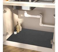 Tappetino SottoLavello Cucina 45x70cm,Super Assorbente e Asciugatura Rapida Tappetini Sotto Lavello Cucina,Tappetino di Protezione SottoLavello con Retro in Gomma Antiscivolo,Antimacchia(Grigio scuro)