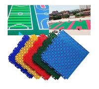 Tappetino Sportivo componibile in PP da 25 cm, Adatto per Uso Interno ed Esterno, Antiscivolo e Resistente all'Usura per campi da Basket, Piastrelle modulari in Resina a Incastro, Colore Ros