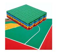 Tappetino Sportivo Fai-da-Te, modulare e componibile, Adatto per campi da Basket, Antiscivolo e Resistente all'Usura, Realizzato in Resina, 30 cm (Verde).