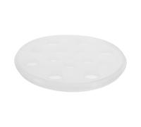 Tappetino Stabilizzatore per Insaccatrice Manuale, Silicone Rotondo Bianco | Base a Ventosa per Ridurre Vibrazioni e Scorrimento, per Banco di Macelleria e Tavolo Domestico