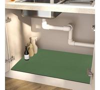Tappetino super assorbente per lavello da cucina, 60 x 90 cm, ad asciugatura rapida, con retro in gomma antiscivolo, antimacchia, protezione sotto il lavandino, colore verde, perfetto per fuoriuscite