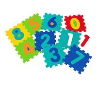 Tappetino Tappeto Puzzle Maxi Numeri Incastro Gioco Bambino 9pz 32x32cm Gomma