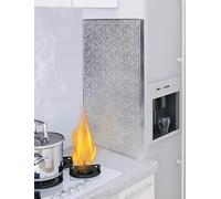 Tappetino termico autoadesivo e magnetico, scudo for il lato del frigorifero, tappetino in foglio di alluminio for griglia (tipo magnetico)(Self adhesive Type,50x60)