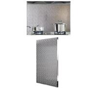 Tappetino termico autoadesivo e magnetico, scudo termico for il lato del frigorifero, tappetino in alluminio for grill, fornelli, forno e frigorifero(Size1,30x40cm)