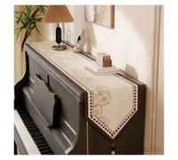 Tappetino top runner for pianoforte verticale - Elegante copertura antiscivolo for larghezze di 10-20 pollici, protezione impermeabile contro polvere e danni agli animali domestici(3,10x60in/25x152cm)