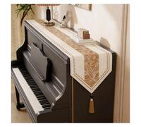 Tappetino top runner for pianoforte verticale - Elegante copertura antiscivolo for larghezze di 10-20 pollici, protezione impermeabile contro polvere e danni agli animali domestici(2,10x80in/25x203cm)