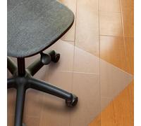Tappetino trasparente per la protezione del pavimento, antiscivolo, in PVC, 101,6 x 150 cm, ideale per cucina, ufficio e soggiorno, ed elegante rivestimento per pavimenti