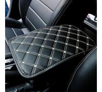 Tappetino Universale Per Bracciolo Auto - Cuscino Antipolvere Impermeabile Per Scatola Portaoggetti Interna, Protezione Automatica(Black beige)