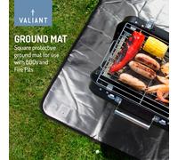 Valiant Tappetino protettivo per barbecue e pozzo del fuoco resistente al cal...
