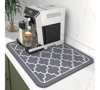 Tappetino WLHFDC 60x40 cm assorbente antigoccia, asciugatrice scolapiatti, antiscivolo, cucina, bar (grigio)