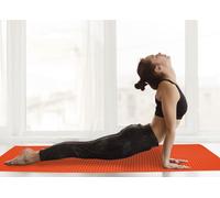 Tappetino Yoga Sport Ginnastica 65x200cm Antiscivolo Colore Arancio