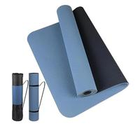 Tappetino Yoga Tappetino yoga spesso bicolore, antiscivolo, movimento for il fitness nella casa del pad180 * 57 cm(Blue dark blue)