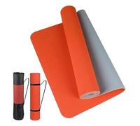 Tappetino Yoga Tappetino yoga spesso bicolore, antiscivolo, movimento for il fitness nella casa del pad(Orange Gray)
