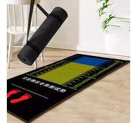 tappetino yoga, Tavola da allenamento antiscivolo for pavimento in moquette/liscio/piastrelle, tappetino for corda for saltare resistente all'usura all'aperto, tappetino multiuso(Grün)