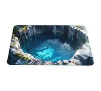 Tappeto 3D con effetto di illusione ottica | Zerbino decorativo estetico antiscivolo con effetto visivo 3D | Moquette a illusione ottica | per portico, ingresso, bagno, cucina, interni e