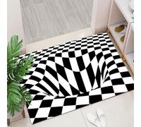 Tappeto 3D con effetto ottico buco nel pavimento, tappeti con effetto ottico vortice, zerbino antiscivolo, asciugatura rapida, per soggiorno, camera da letto, ingresso F 60x90cm