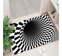 Tappeto 3D con effetto ottico buco nel pavimento, tappeti con effetto ottico vortice, zerbino antiscivolo, asciugatura rapida, per soggiorno, camera da letto, ingresso B 40x60cm