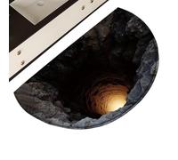 Tappeto 3D con illusione ottica | Tappeto lavabile | Tappeto che sembra un buco | per camera da letto, bagno, cucina, ingresso, porta d'ingresso, ufficio, dormitorio, appartamento, fattoria, hotel