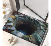 Tappeto 3D Illusione Tappeto ad Illusione Ottica Zerbino Pozzo Senza Fondo | Tappeto 3D Illusione È Uno Zerbino Halloween Spaventoso E Una Decorazione Autunnale Per Il Tuo Soggiorno E Portico