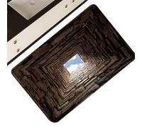 Tappeto 3D Inganno ottico 80 x 50 cm Tappetino divertente antiscivolo | Tappeto con foro 3D per Compleanno Halloween Ringraziamento Casa Vacanze di Capodanno Festa Ingresso Soggiorno Camera da