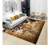 Tappeto 3D Tappeti Salotto Soggiorno Note Astratte Di Tema Musicalehome Stampa Tappeti Soggiorno Antiscivolo Lavabili Per Ragazzi E Ragazze 160 X 230 Cm / 62.99" X 90.55" -5R1S2K0I9O4M3O0T