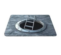 Tappeto a Buco 3D | Tappetino Antiscivolo Trappola Per Ingresso - Design Senza Fondo Tappeto Illusione Buco 3D | per Casa Interno Esterno Ingresso Cucina Soggiorno Camera da Terrazza Portico Zona Scal