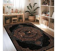 Tappeto a clessidra, stile vittoriano, classico, ornato, non scivola, antiscivolo, resistente allo sbiadimento, tappeto estetico per la casa, per soggiorno, camera da letto, cucina, corridoio