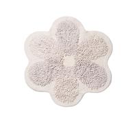 Tappeto A Fiore Casa Bagno Cotone Spugna Morbida Antiscivolo Flower Avorio