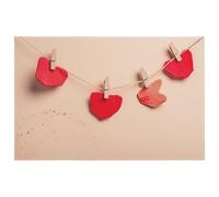 Tappeto a forma di cuore rosso tagliato di carta, morbido velluto di cristallo, lavabile, tappeto moderno per comodino, antiscivolo, per camera da letto, cucina, sala da pranzo