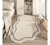 Tappeto a forma di nuvola, materiale morbido e lavabile, simile al cashmere, retro antiscivolo, design irregolare, ideale per soggiorno, camera da letto, cameretta dei bambini, facile da pulire