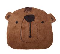 Tappeto a forma di testa di orso bruno 110x100 cm