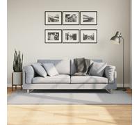Tappeto a Pelo Corto HUARTE Morbido e Lavabile Grigio 100x200cm