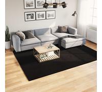 Tappeto a Pelo Corto HUARTE Morbido e Lavabile Nero 200x280cm