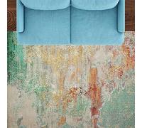 Tappeto a pelo corto verde rosso rosa arancione giallo kaki bianco sabbia 150 x 150 cm tappeto elegante per soggiorno camera dei bambini camera da letto smeraldo decorazione casa