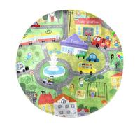 Tappeto a pelo lungo extra large, morbido, 160 cm, per soggiorno e camera da letto, decorazione per la casa, corridoio, mappa della città