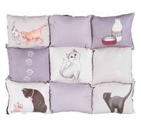 Tappeto a sdraio Patchwork Cat 55 × 45 cm grigio