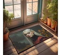 Tappeto a strati con portico anteriore che sussurra venti: un ritratto misterioso nei toni autunnali zerbino porte per la decorazione di casa camper (40 x 60 cm)